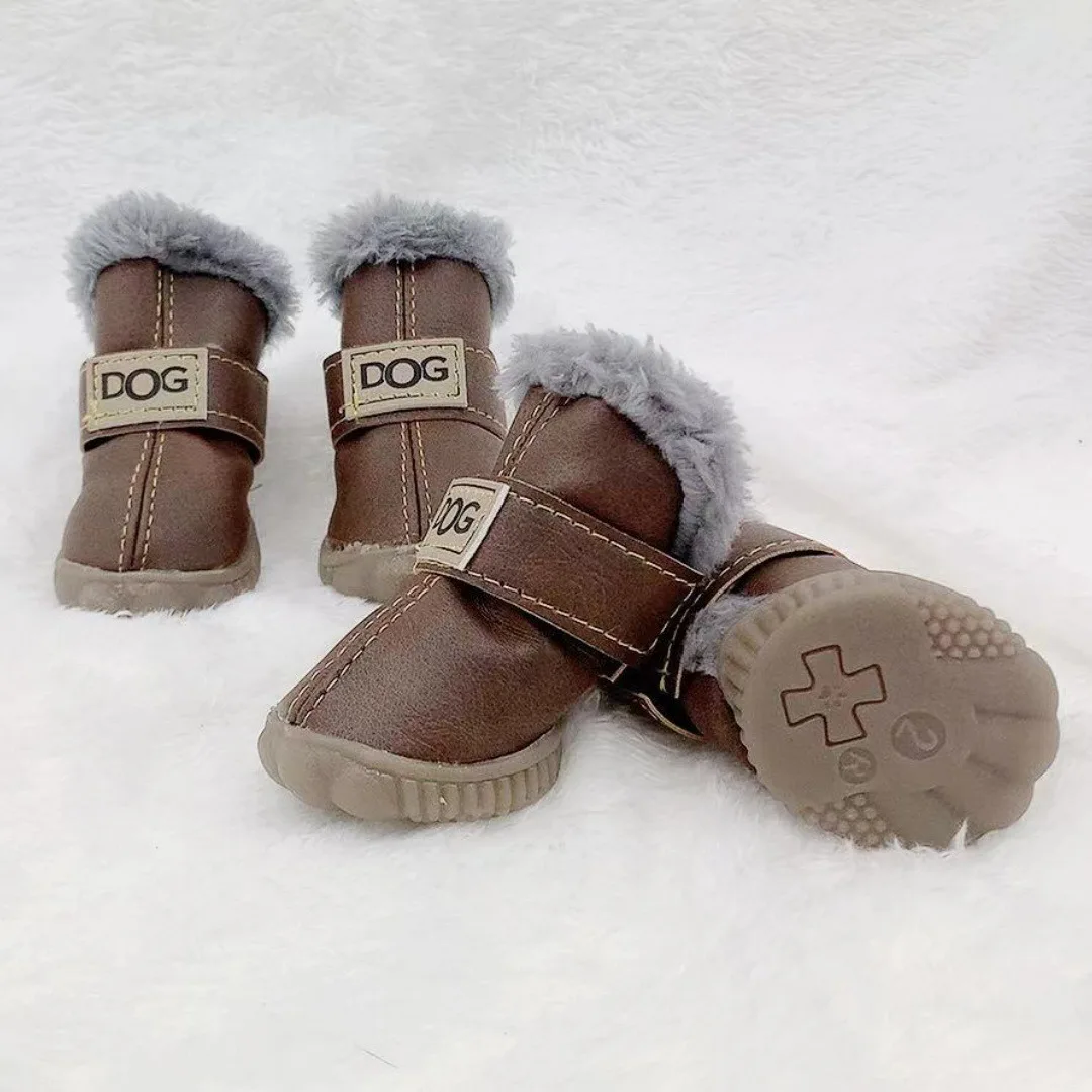 JOYPET Colorful Waterproof Anti-Slip Winter Boots Pet Shoes Warm Dog Snow Boots Small Dog Puppy Cat