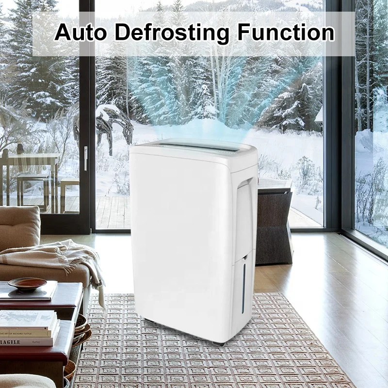 Home 12L Portable Quiet Air Humidity Dryer Dehumidifier R290 Low Noise LED Display Small Air Dehumidifier