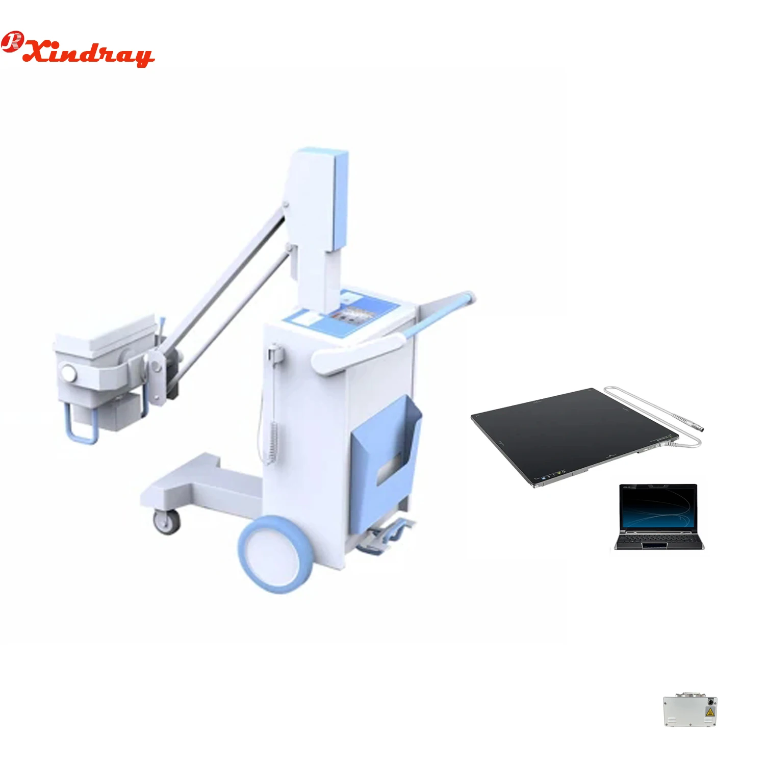 High Frequency 150MA X ray Mobile Machine with panel Laptop Software with  X-ray generator for Imaging