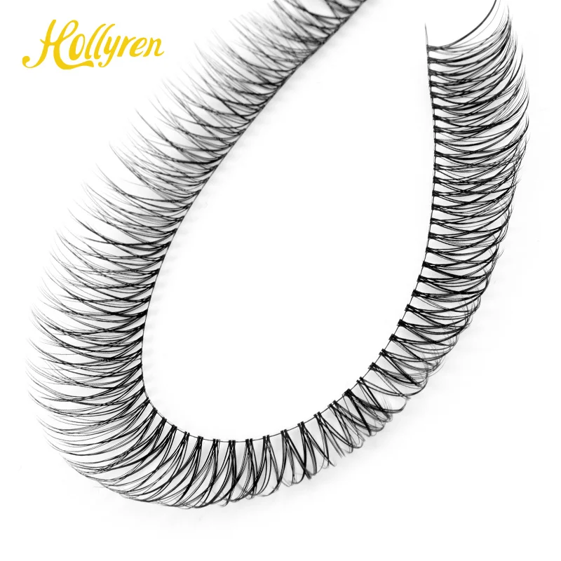 Hollyren Individual Eyelash Extensions DIY Segmented 0.03mm Superfine Band Private Label Eyelash Extensions Kit with Glue