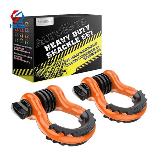 G209 tow Shackle offroad accessories emergency tools D ring Bow shackles Truck Vehicle tow Recovery shackle with heavy duty