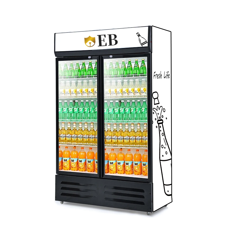 Низкая цена холодильник для напитков Pepsi со стеклянной дверью тонкий вертикальный