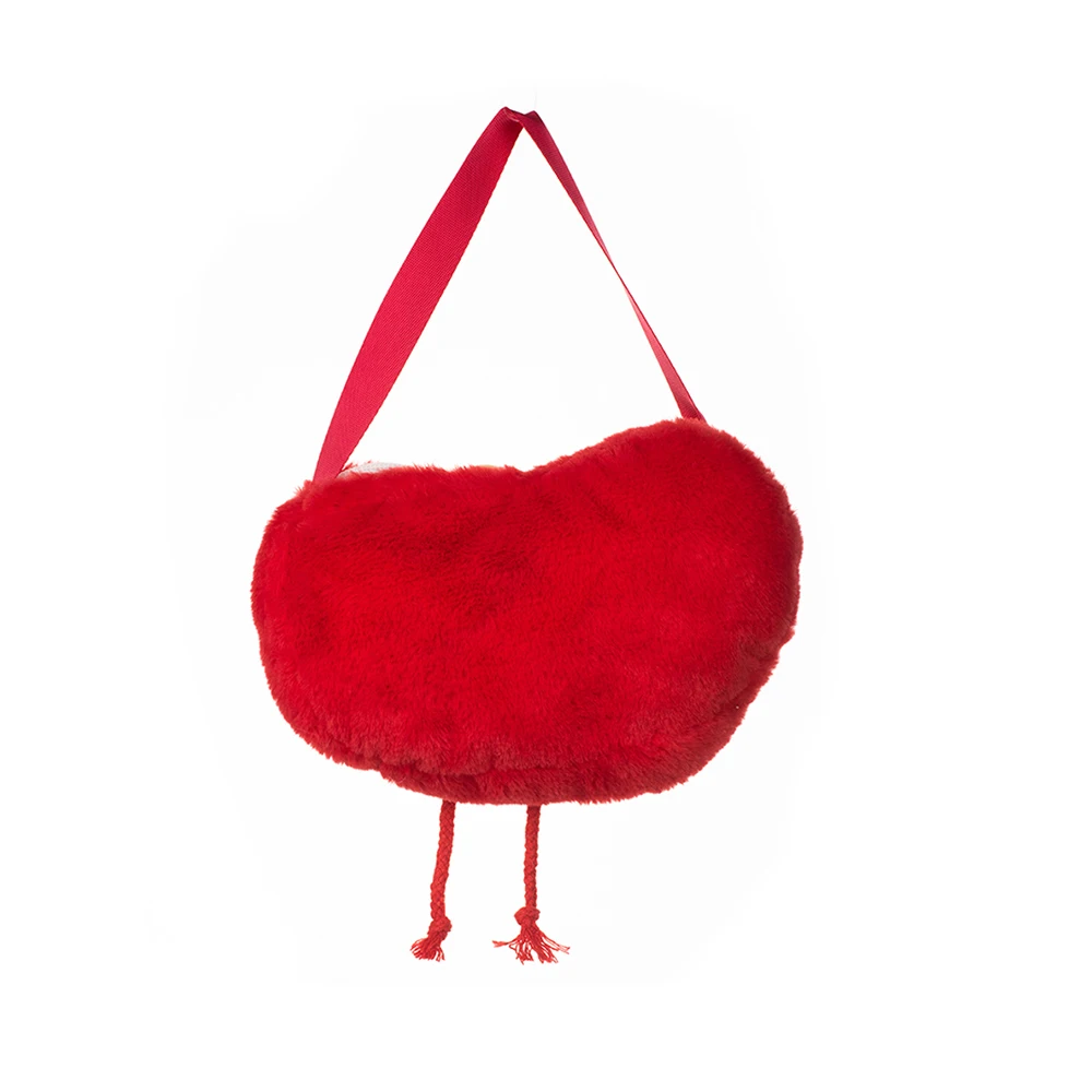 New arrival Tomato Crossbody Bag 100% polyester fibre material PP cotton stuffed plush bag