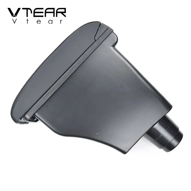 Vtear For dacia renault logan armrest box console box USB Charging heighten Double layer storage box car accessories 2020