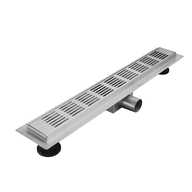 Hot sale Bathroom Shower Channel Toilet Hotel Office Building Linear Floor Drain Stainless Steel Rectangle Linear Drain