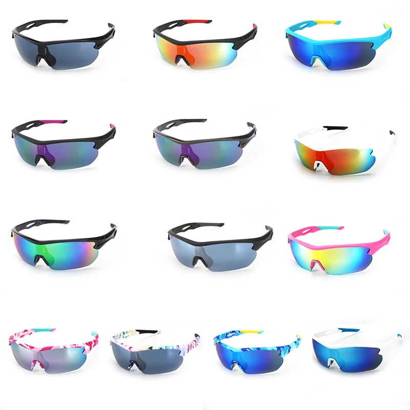 Half Frame Outdoor Sun Glasses Riding Bike Fishing Driving Motorcycle Sunglasses Bulk Buy from China Sports Glasses PC Rubber