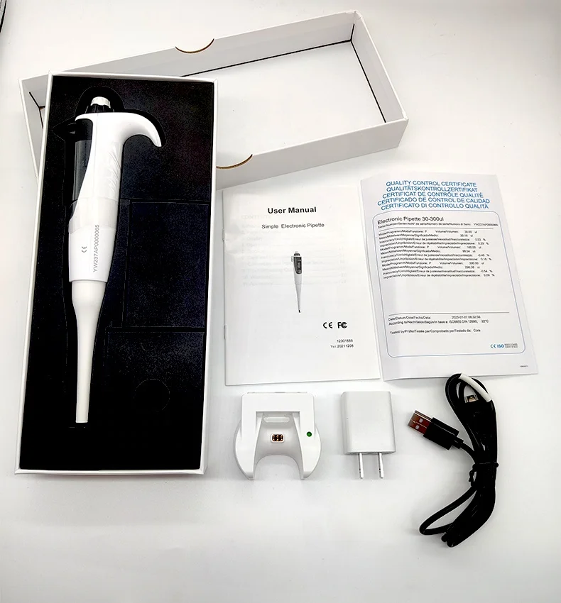 dPette+ High Precision Adjustable Volume micropipetas automatic pipette price LCD Digital Micro electronic pipette laboratory