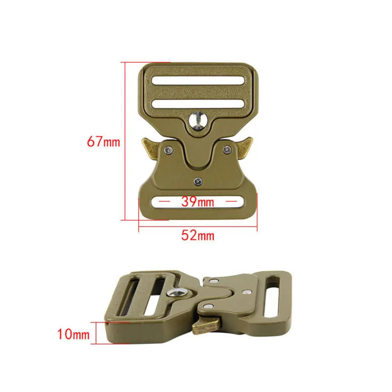 High Quality Adjustable Inner Width 38mm Zinc Alloy Buckles Quick Release Nylon Tactical Belt Buckle