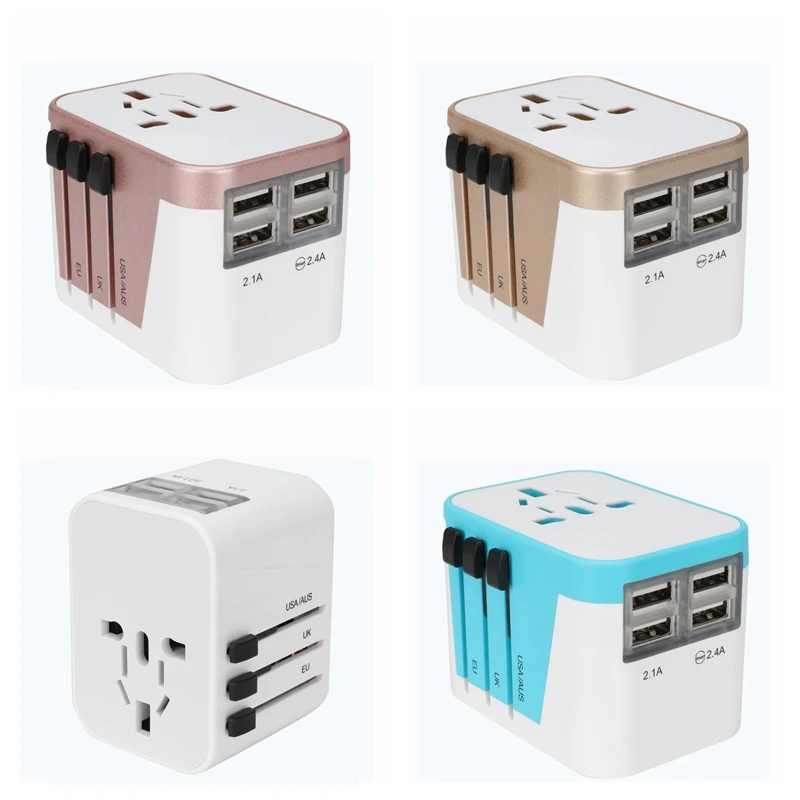 SmallOrders G070301 Hot selling electronic multi-plug with USB converter 5v 3.4a out general travel Promotional USB gadgets