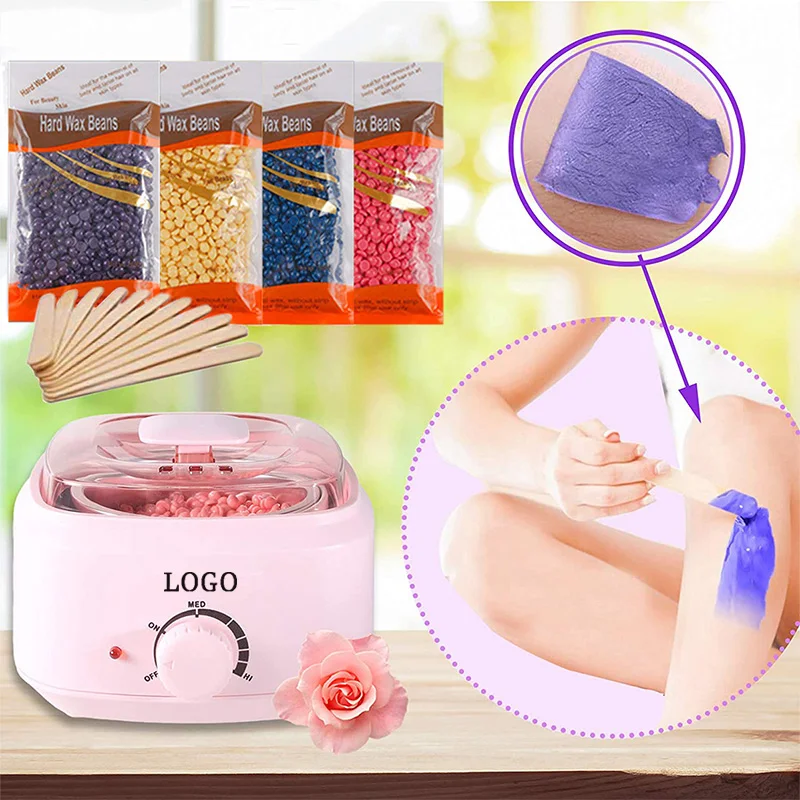 Lulu Youth, Wax 100 for Hair Removal Professional Mini Body Pink Multifunction Depilatory Wax Heater/