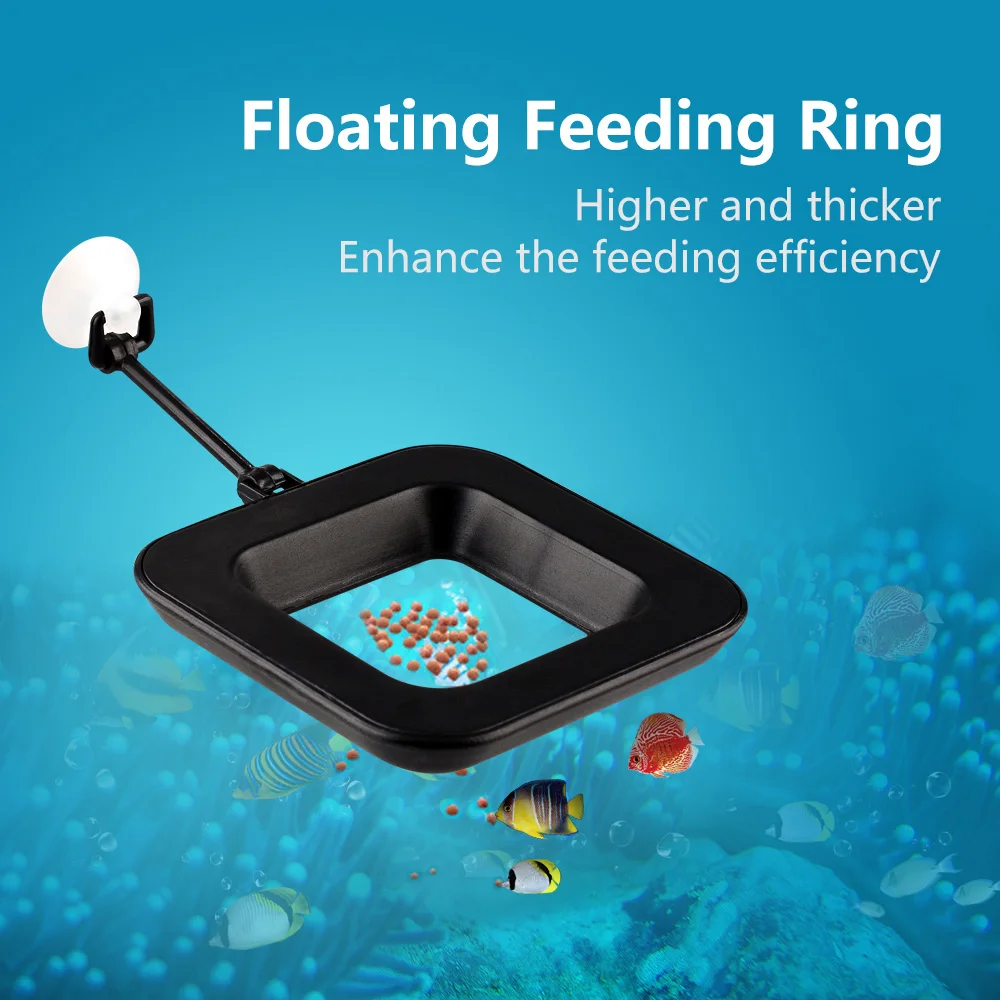 
Aquarium Floating feeding Cup Plastic Feeding Ring small fish feeder 