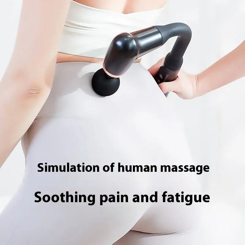 Cheap Heating Hot Compress Portable Deep Fascial Vibrating 4 Head Powerful Hand Held Speed Gun Massager