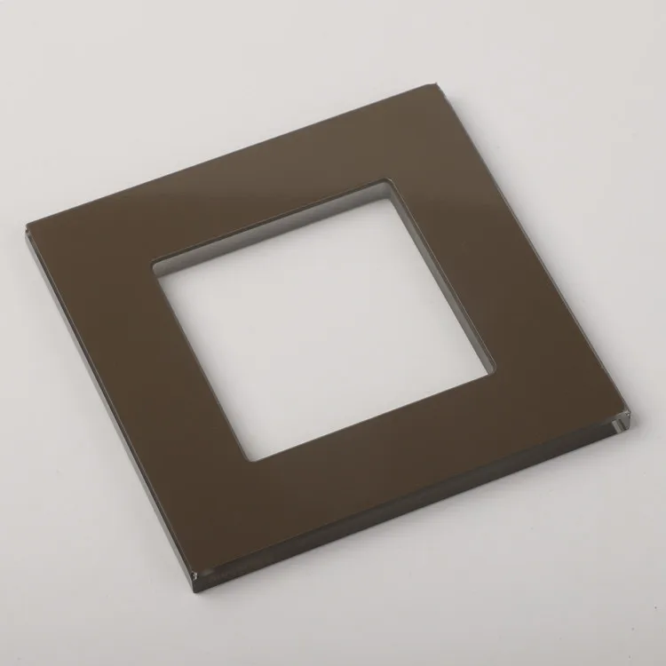Customized switch tempered glass with silk screen printing for smart wall socket