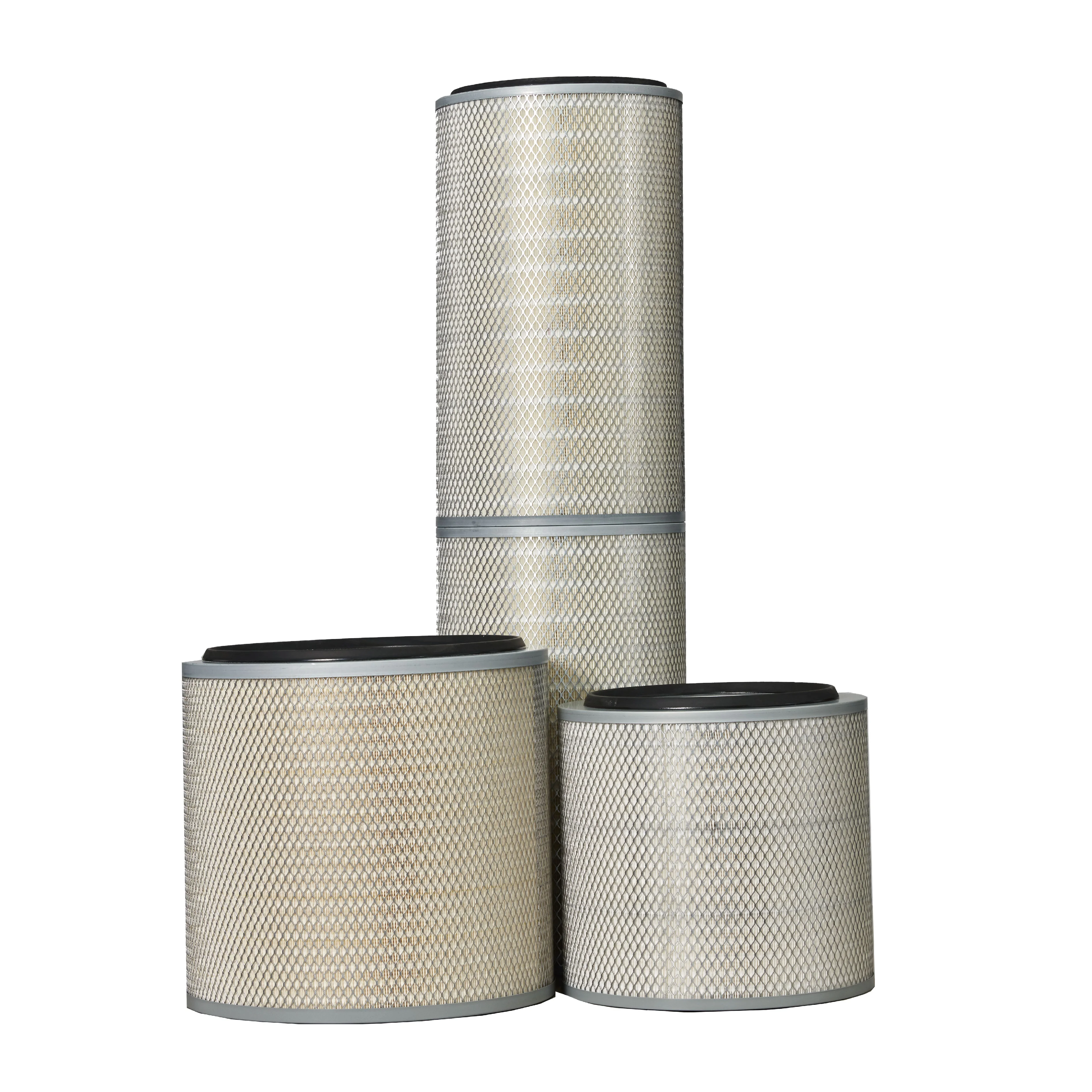 Cellulose material cartridge filter element