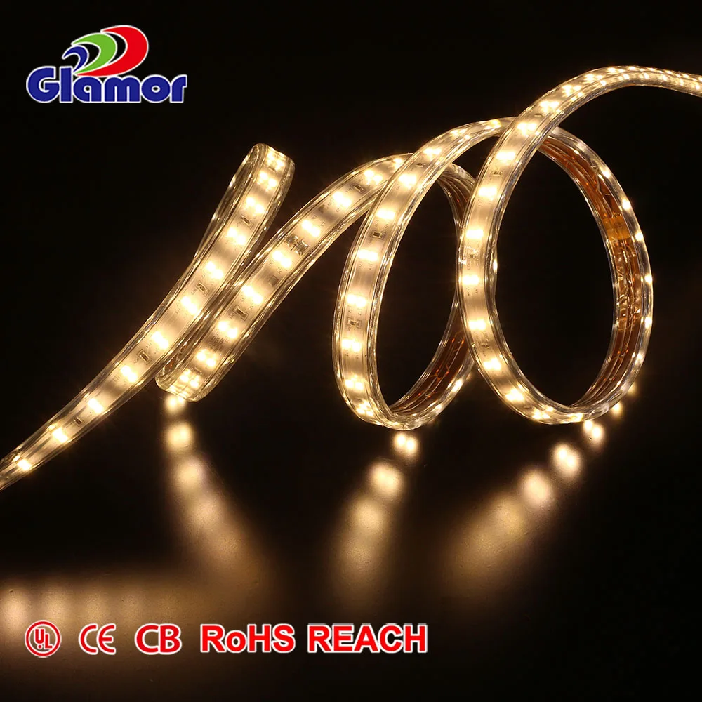 Glamor High quality Flexible IP65 Epistar SMD 2835 Double Lined LED car light strip light