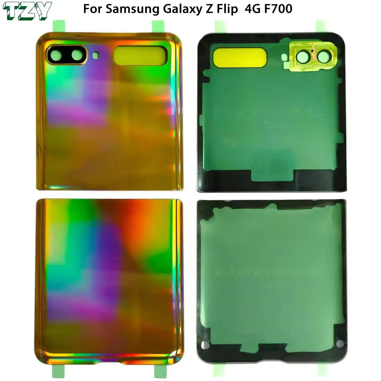 Replacement Battery Cover Door Back Cover For Samsung Galaxy Z Flip 4G F700 Battery Cover