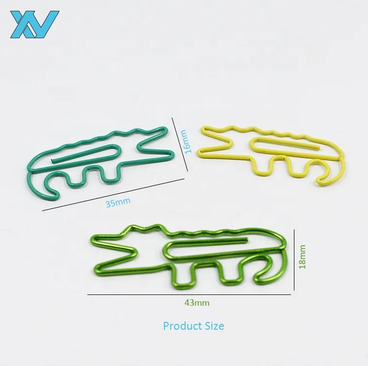 alligator design cute gator paperclips crocodile shaped paper clips