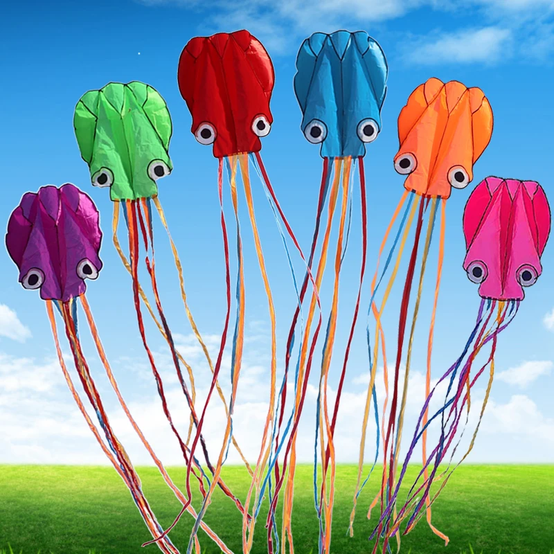 New outdoor 6.5 m soft inflatable octopus kite from the Jiutian kite factory in Weifang