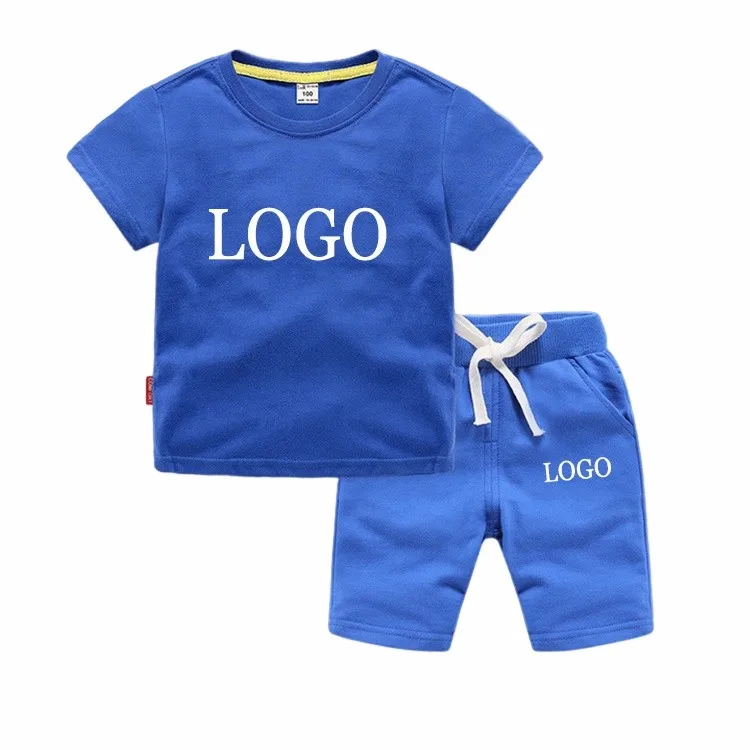 Oem Label Custom Made Boy Clothes For Kids Summer Set Kid Clothing Sets 4 To 12 Years Old Kids Tracksuits Sets