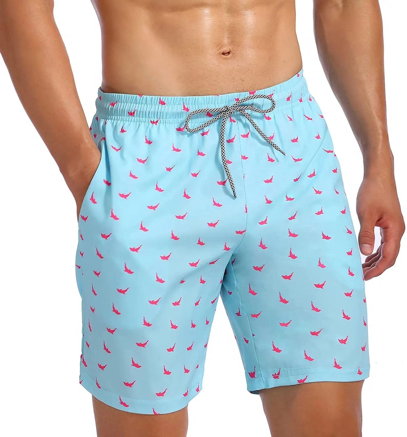 Breathable custom Short Waterproof QUICK DRY Digital Print Plus Size Swim Trunk Beach Swimsuit