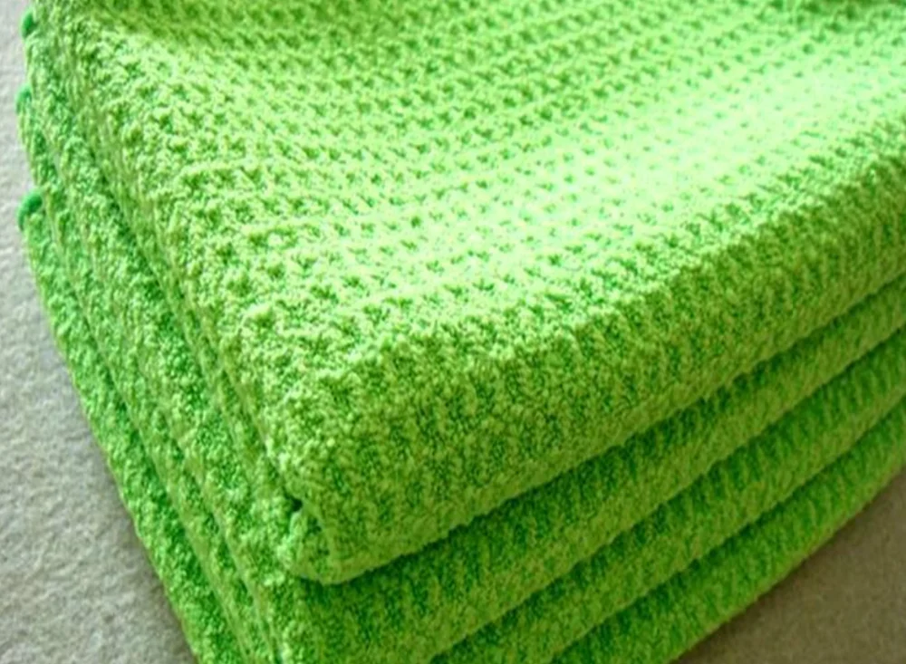 logo personalized Tri-fold Microfiber Fabric Waffle Pattern golf towels quick dry with custom funny design