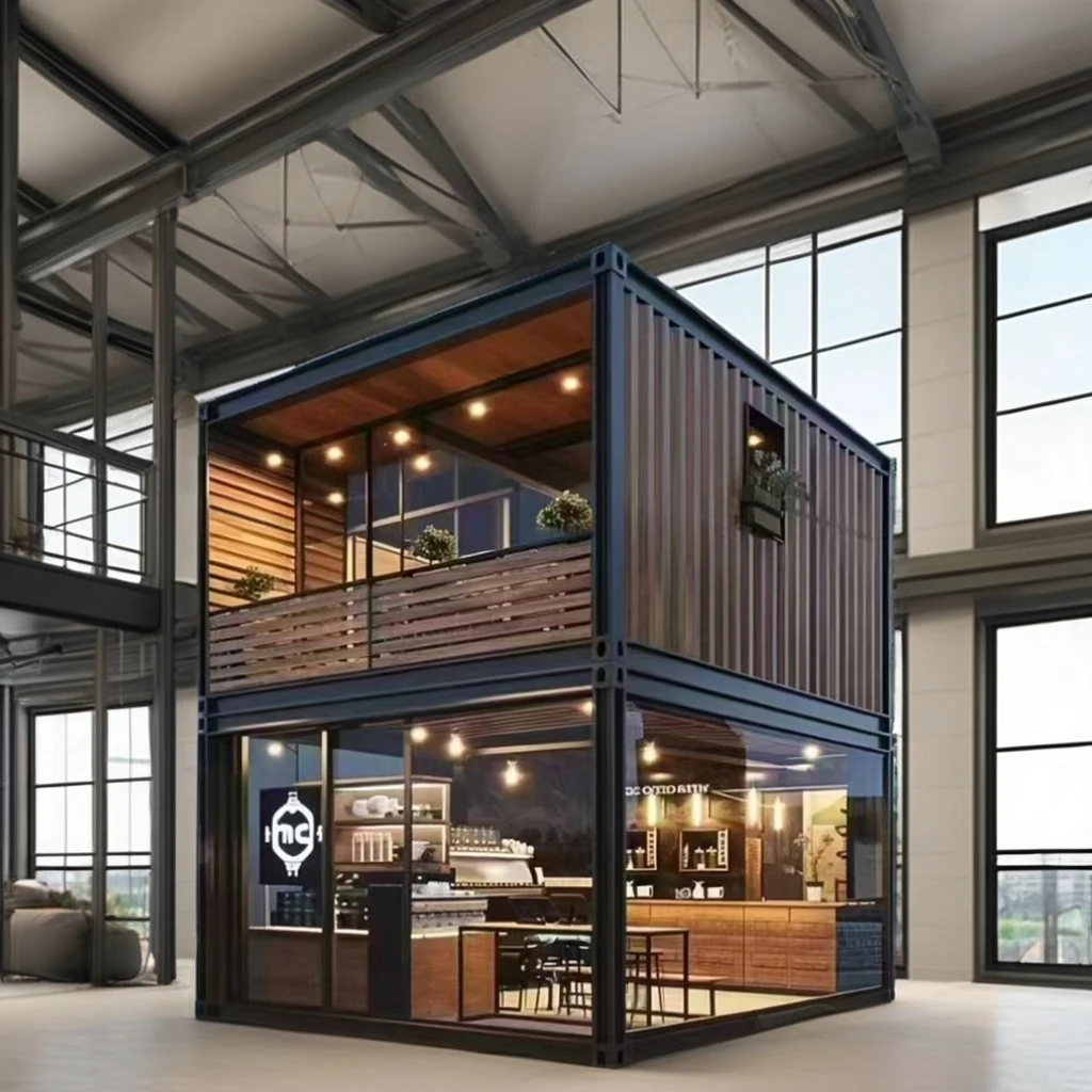 Container mobile home custom factory direct sales fireproof rock wool color steel house