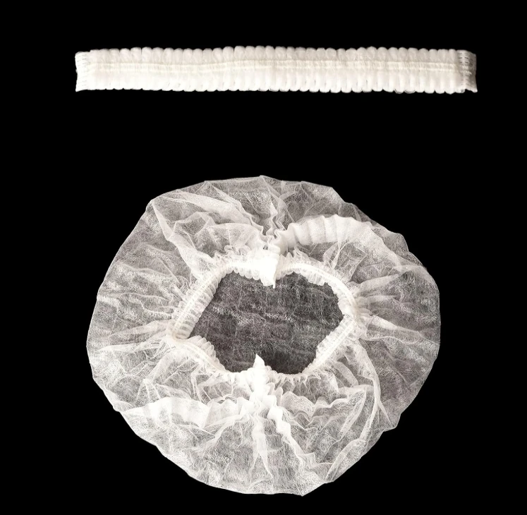 Disposable Bouffant Caps, 21 Inches Hair Nets,Polypropylene Non-Woven Hair Nets for Food Service Workers, Labs, Hospital, Salon