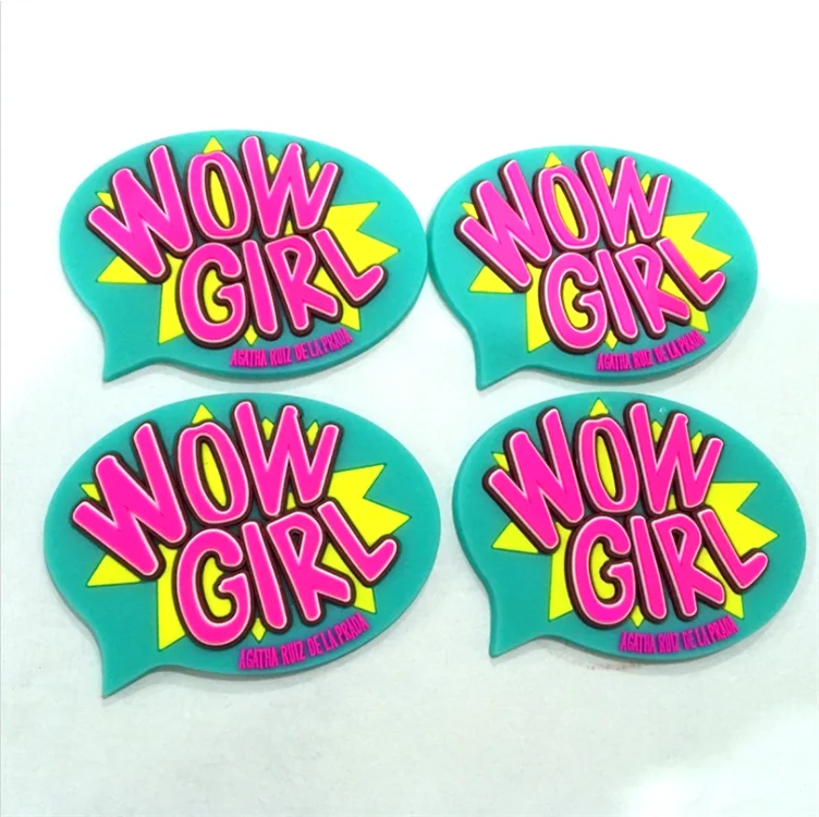 Cartoon Custom PVC patch Plastic Crafts PVC patches dispensing machine