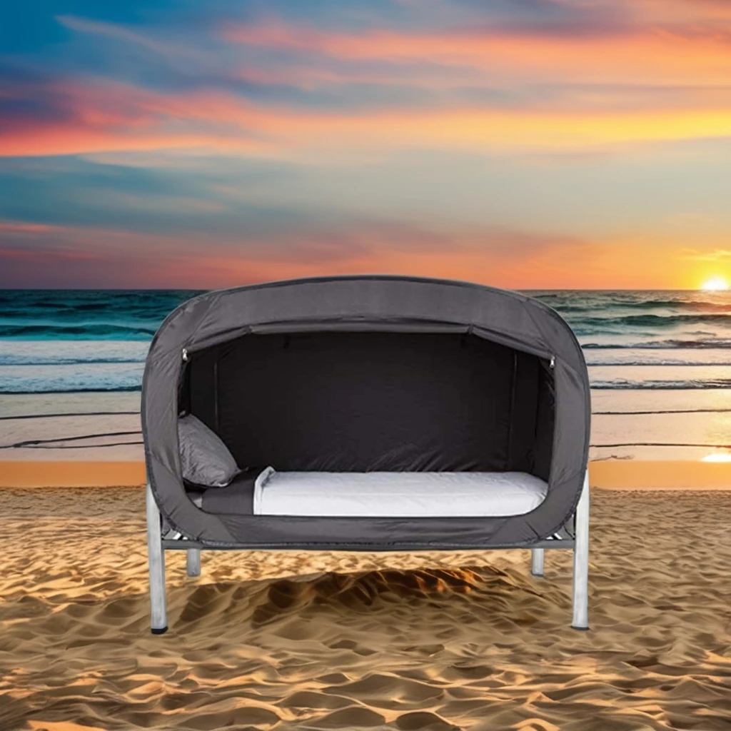 2024 Hot Selling Single Layer Bed Privacy Pop-up Tent Waterproof for Indoor and Outdoor Camping & Beach Use