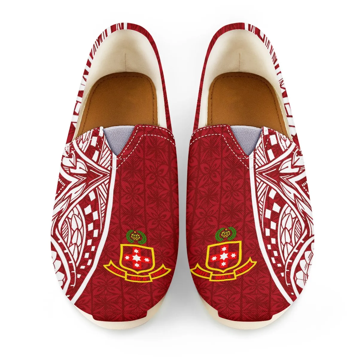 New Lightweight Men Shoes Polynesian Tradition Tribal Tonga Design Canvas Casual Flats Breathable Slip On Driving Shoes Soft
