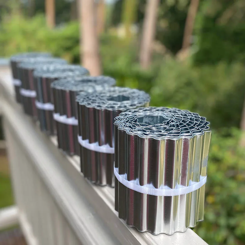 6 inches tall Corrugated Metal Garden Edging Sturdy Border Perfect for DIY Flower Beds and Landscaping Borders