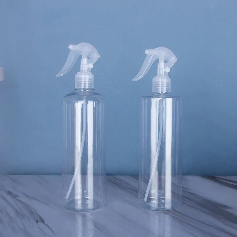 Good cheap 100ml 200ml 500ml  trigger spray bottle clear pet plastic mist spray bottle