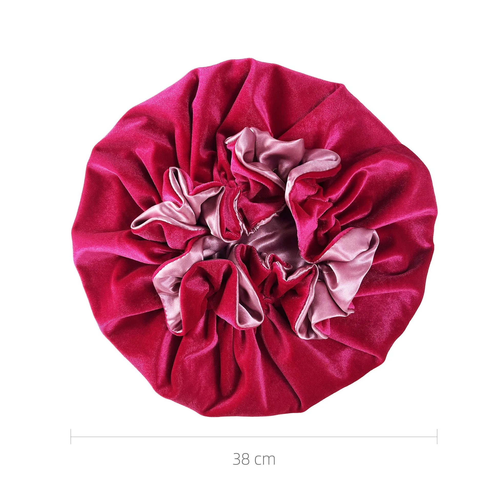 plush silk double side bonnet sleep cap soft hat custom tag satin hair bonnet winter hat