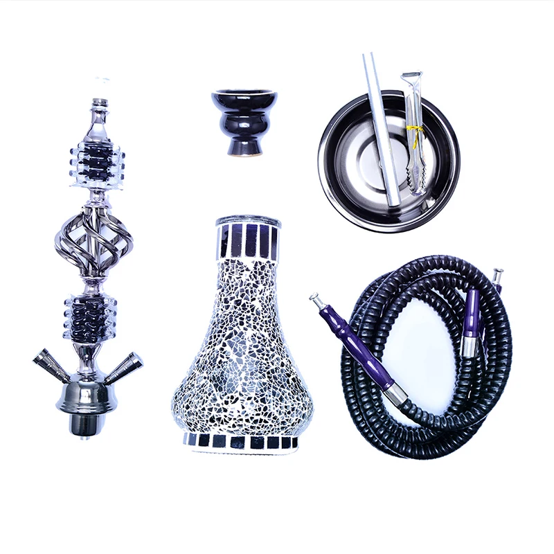 NEW Glass Arab Hookah Shisha Cup Sheesha chicha Smoking Accessories Nargile for Shisha Hookah Set Double Smoke Pipe Shisha