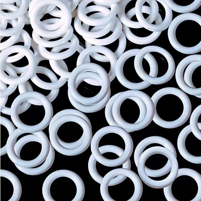 100 pcs of Roman ring accessories 13 * 8MM white curtain ring pull rope ring replacement accessories