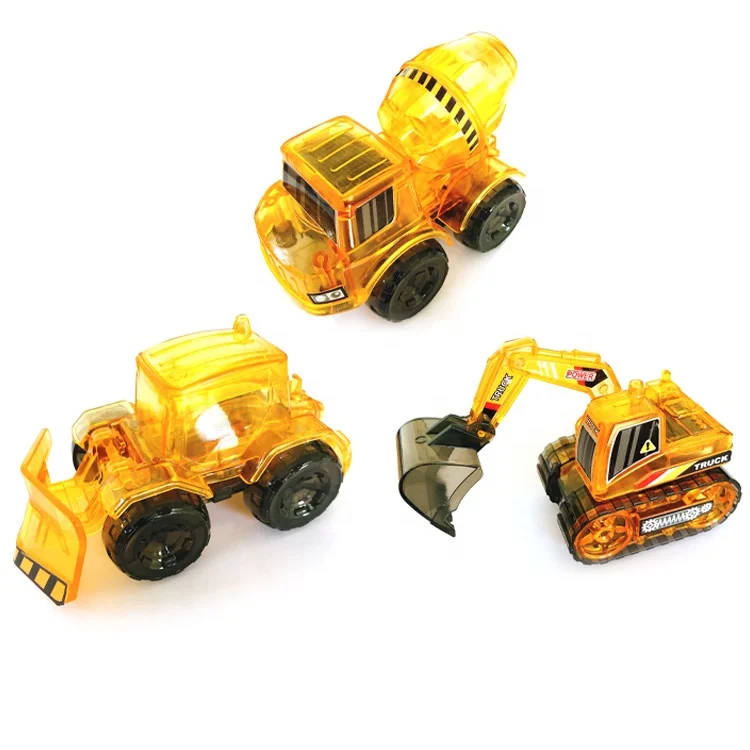 NEW solar toys yellow engineering vehicle set educational science toys for children OEM/ODM hot sale  gift for kids