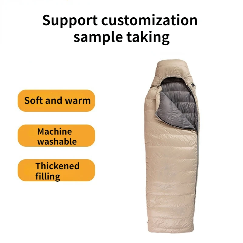 Portable Mummy Sleeping Bag Waterproof Cold Weather For Adults Camping Gear Travel Hiking Backpacking Equipment Logo Custom