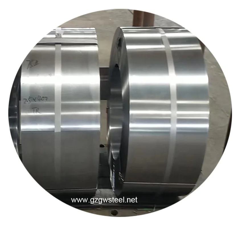 band saw blade strip steel material SK5 round edge treating carbon steel strip