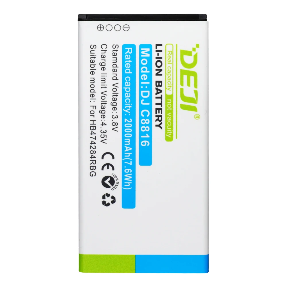 DEJI Newest HB474284RBC li-ion phone battery for huawei C8816 G521 G620