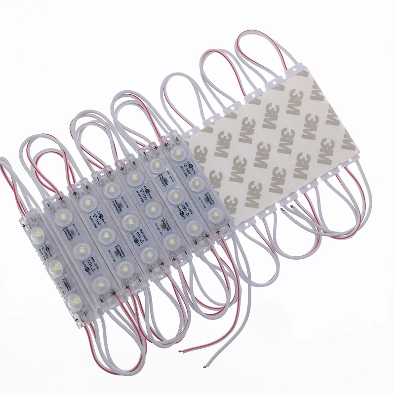12v 3 smd модуль светодиодного индикатора афиши 1 5 w Открытый 6500k Светодиодные модули 2835