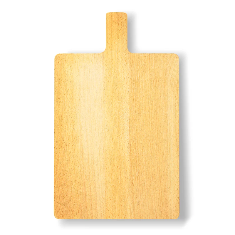 High quality premium beech wood cheese bread board primary color  chopping board with handle steak board kitchen