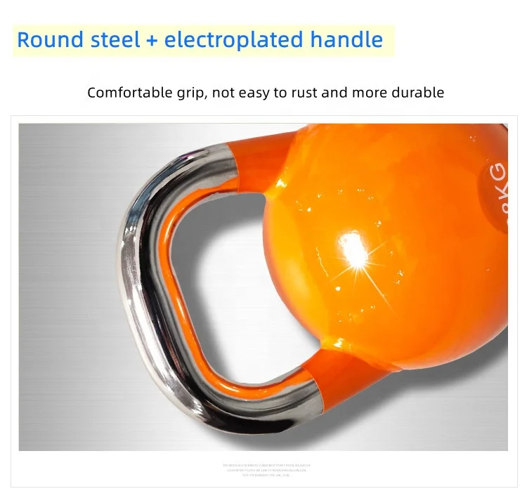 Wholesale 36kg Pink Chrome Handle Rising New Adjustable Competition Kettlebells Competition Set China Fitness Gym