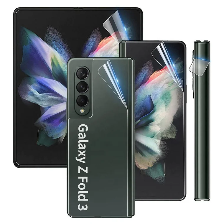 Ultra thin Invisible Front Back Hydrogel Film Clear Screen Protector For Galaxy Z Fold 4 Z Flip 4 Tpu Hydrogel Film