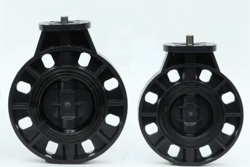 Wafer Type PVC Gear Operated Butterfly Valve Plastic Handle Butterfly Valve Control Flow Water