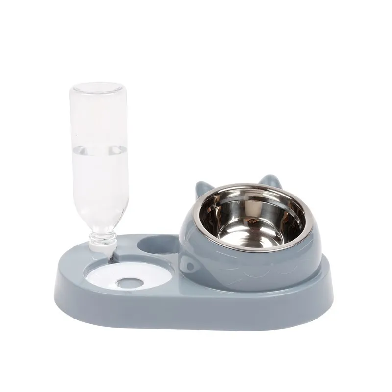 2022 New  3 In 1 Automatic Pet Water Bottle Food Dish Feeder For Cat Dog