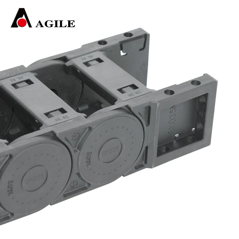 35*62 mm SK open type reinforced PA6 nylon flexible cable carrier