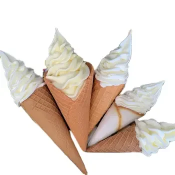 Soft Resin Artificial Fake Ice Cream Simulation Realistic Sundae Food Dessert and Simulated ice cream