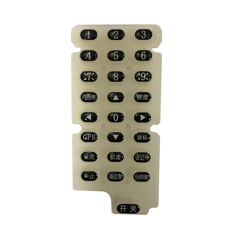 Silicone Membrane Dome Custom Silicone Rubber Keypads Silicon Industrial Keypad