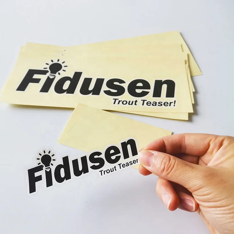 Hot Sale Waterproof Durable Vinyl Die Cut Custom Transparent Sticker Printing Personalized Image Logo Label Custom Clear Sticker