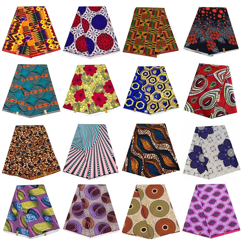 Good quality nigeria holland wax java print fabrics 6yards for making wedding